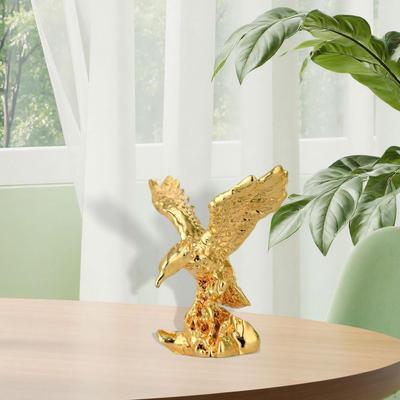 Socha orla Zvířecí figurka Pryskyřičná socha Kreativní ozdoba pro Domov Kancelář Knihovnu Obývací pokoj