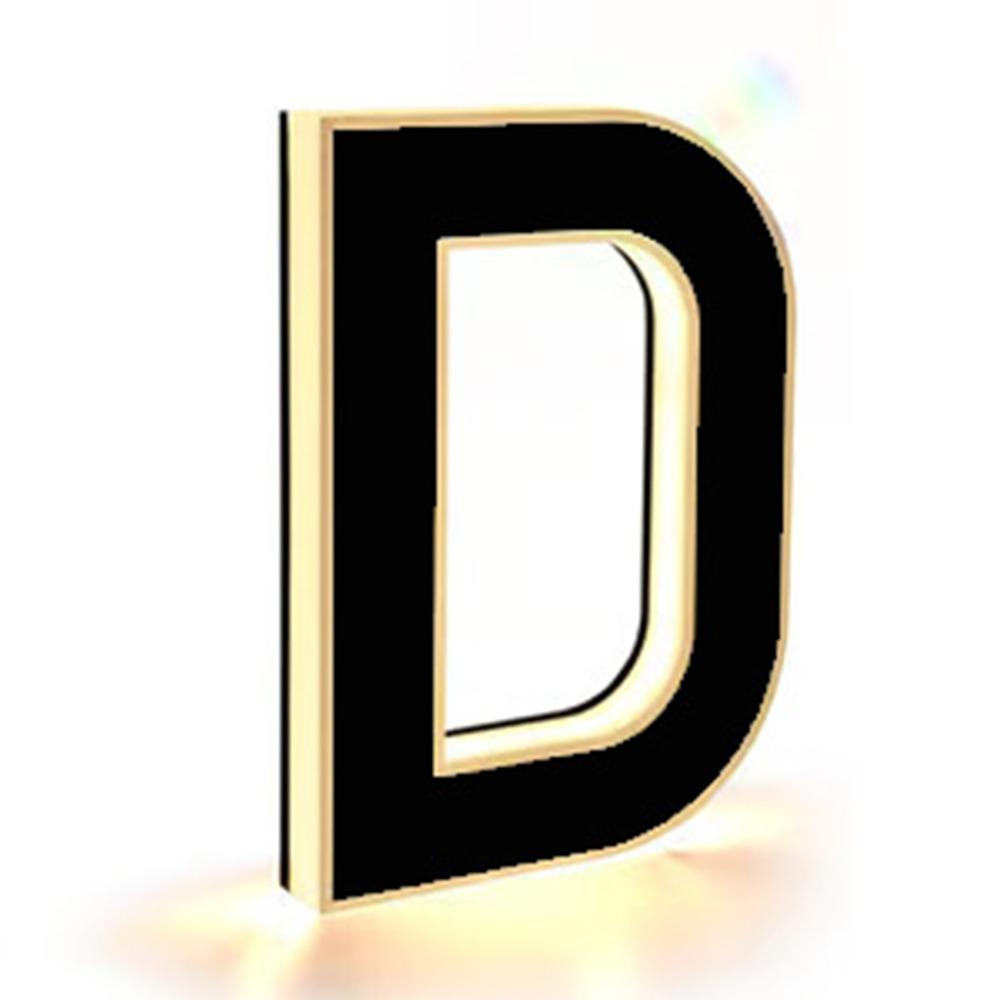 12V Power Illuminated House Number Sign 0-9 A-B Home Wall Decor LED Address Sign House
