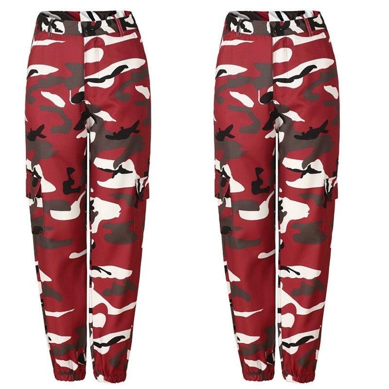 Womens Casual Military Army Combat Work Zipper Pants Trousers