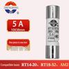 Zheng Rong 380V 100KA Ceramic Fuse Tube, 32A/10A/8641A, R015/RT14/RT18, 10x38mm.