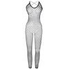 Sleeveless Transparent Hollow-Out Sexy Lingerie Mesh Bodysuit Stockings