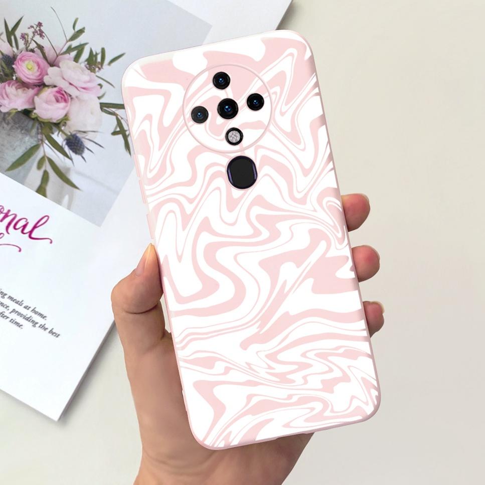 New For Tecno Spark 6 Case Space Astronaut Dinosaur Soft Silicone Black Pink Cover For Tecno Spark6 KE7 Bumper Phone Case Funda