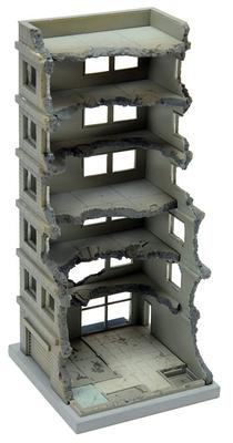 TOMYTEC 1144 GeoColle Combat Series DCM02 Destroyed Building A Painted Plastic Model 311850