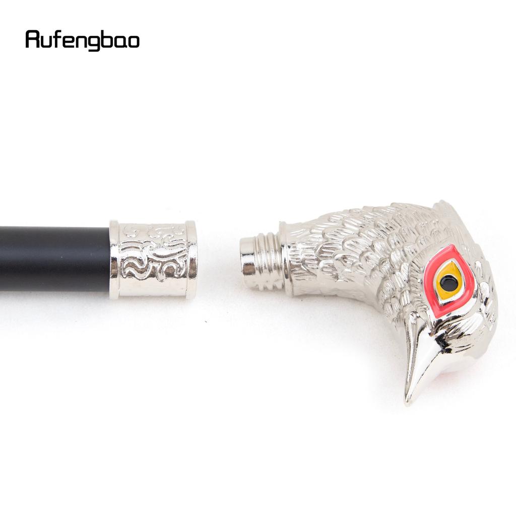 White Bird Head Red Eye Animal Fashion Walking Stick Decorative Cospaly Vintage Party Fashionable Walking Cane Crosier 93cm