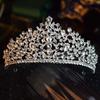 European and American Baroque Luxury New Bride's Crown Queen's Dress  Crown  Handcrafted Rhinestone Headwear  Wedding Dress and Hair Accessories
