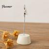 Place Card Holder Wood with Metal Clip, Small Table Number Name Sign Waterproof Wooden Clip Holder, Memo Note Photo Stand for Wedding Party Restaurant