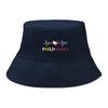 Bucket Hat With Heart Waves Philippine Flag Print , Patriotic Women's Hat Casual Candy Color Fit Beach Hat