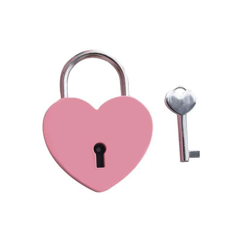 

1PC Wedding Heart-shaped Key Combination Lock, Metal Love Lock, Drawer, Cabinet, Luggage Heart-shaped Combination Lock
