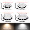 Ceiling LED Spotlights Dowmlight AC 220V Round Recessed LED Dowm Light Spot Ceiling Lamp 9W 13W 19W 22W Indoor Lighting