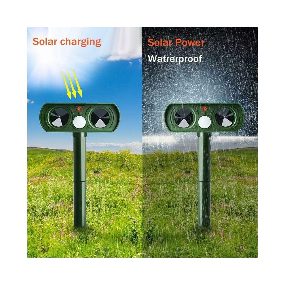Animal Repellent, Solar Ultrasonic Outdoor Cat Deterrent For Safe & Humane Pest Control