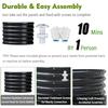 High Round Galvanized Raised Garden Bed Kit Box Dia 3 X H 1.5Ft 2 Pack Metal Outdoor Flower Bed Steel Patio Ground Planter for