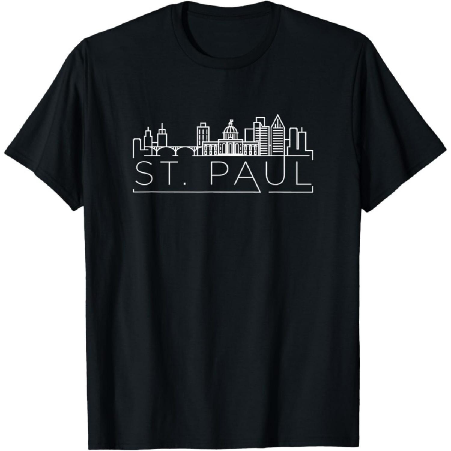 Saint Paul, Minnesota City Skyline T-Shirt S