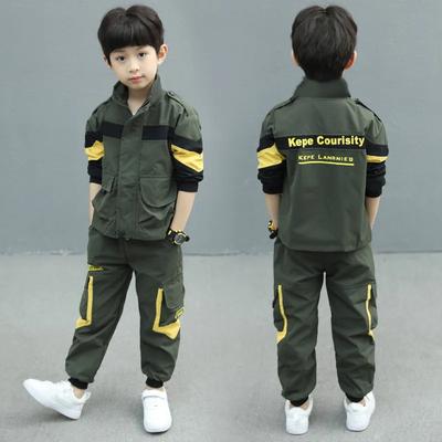 Frühling Herbst Jungen Bekleidung Anzüge Mantel + Hose 2-teilig/Set Kinder Teenager Oberbekleidung Sport Schule Anzug