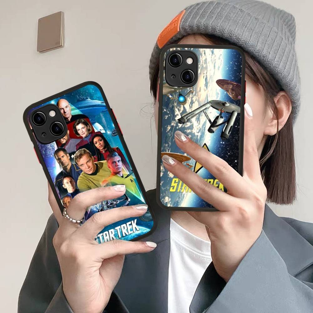 Classic Movie S-Star T-Trek For Silicone Matte Phone Case For IPhone 16 Pro Max 15 14 13 12 11 X XS MAX