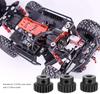 Satz mit 4 Ritzeln 18Z 19Z 20Z 21Z 48DP – Metall – Kompatibel mit 1:10 RC Monstertruck/Buggy/Truck – 3,175mm Welle – Schwarz