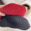 Cute Red Beret Hat for Women In Winter Korean Style Sweet Literary Retro Painter Hat Versatile Big Head Circumference Showing Small Face