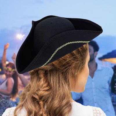 Decorative Pirate Hat for Adults Men/Women Performance Stage Role Play