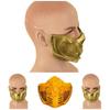 Neue Mortal Kombat 11 Scorpion Halbgesichts-Latexmaske für Halloween Cosplay Kostüm