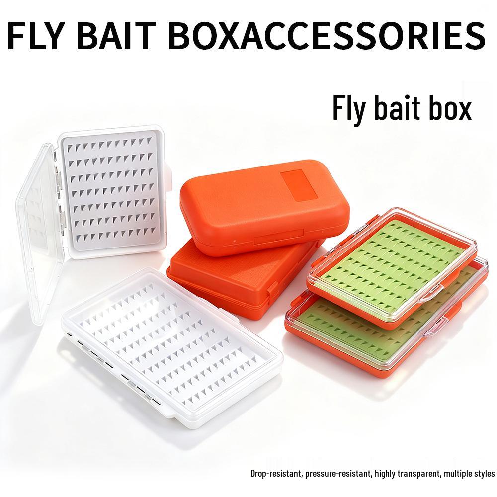 Portable Transparent Fly Fishing Lure Storage Box - Large Capacity Accessory Holder