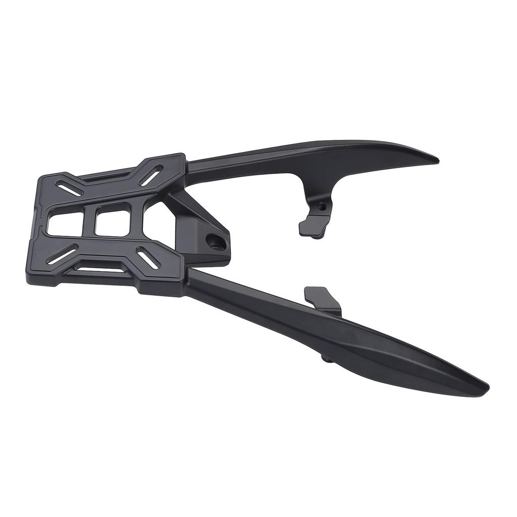 Motorrad Gepäckträger hinten Aluminiumlegierung Viel Stauraum Mattschwarzes Finish Gepäckträger