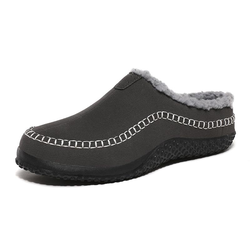 Men Cotton Slippers Winter Sneakers Comfortable Cold-Proof Casual Shoes Men Plush Warm Outdoor Walking Mans Footwear Big Size 48