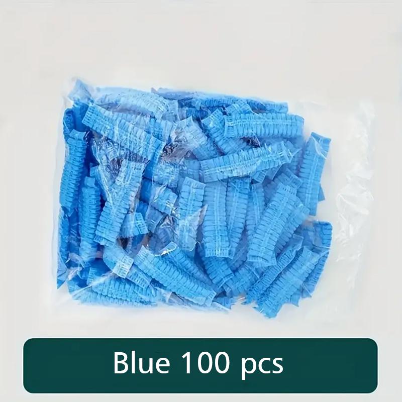 

100 шт. эластичные амбушюры с защитой от пота, нетканые, для наушников-вкладышей, дышащий чехол, ежедневный эластичный чехол для наушников, пылезащитный синий