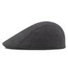 tweed newsboy hat peaked cap herringbone fully sealed forward hat men's autumn and winter thermal beret
