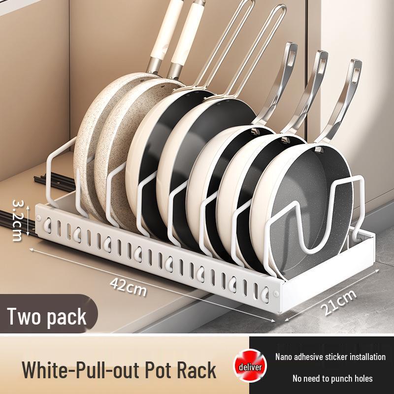 Adjustable Kitchen Pot Lid & Cookware Stand