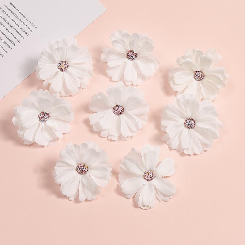 5 Stück Weiße Serie Künstliche Rosen Kombination Raum Tischdekoration Outdoor Party Hochzeitsdekoration DIY Kranzzubehör