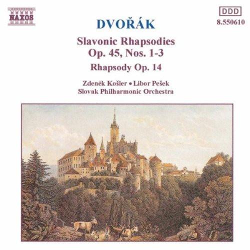 CD ANTONÍN DVOŘÁK - Slavonic Rhapsodies Op.45, Nos.1-3  8550610 Naxos 1992 Germany Classical Used