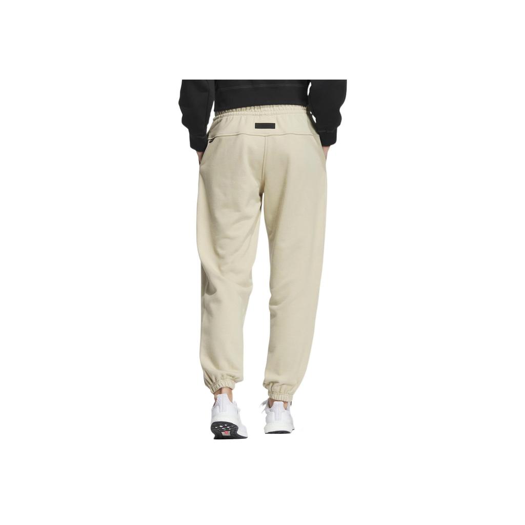 Adidas Sportswear Series Solid Color Casual Jogger Knit Pants Women Bottoms Beige IK3461