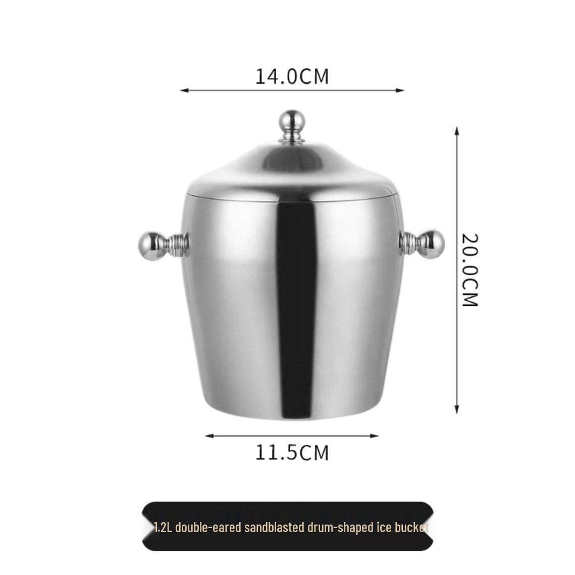 

Изолированное ведро для льда из нержавеющей стали для шампанского, вина и пива