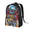 Transformered Cartoon Backpack 3D Printed University Backpacks Teen Colorful Large School Bags Streetwear Rucksack