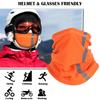 Reflective Winter Neck Warmer For Men Women Windproof Cold Weather Scarf Fleece Face Scarf Mask for Skiing Cycling Outdoor Sport
