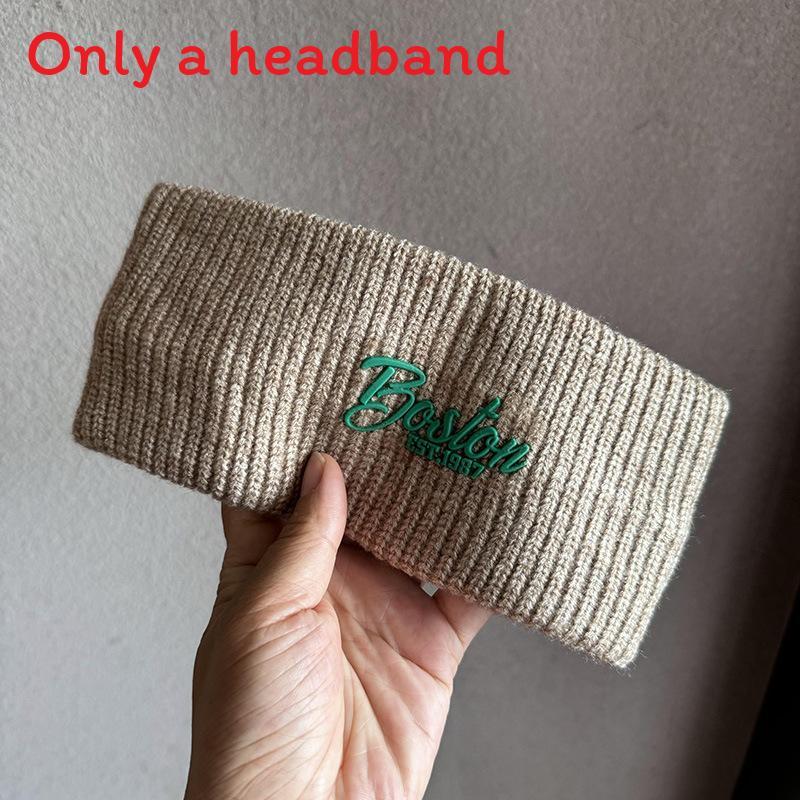Korea Fashion Letter Headband For Women And Men With Knitted Material Fall Winter Accessory