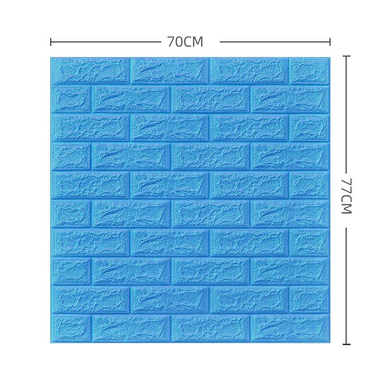 5/12PCS Self Adhesive Wallpaper Peel And Stick 3D Wall Panel Living Room Brick Stickers Bedroom Kids Room Brick Paper Home Decor