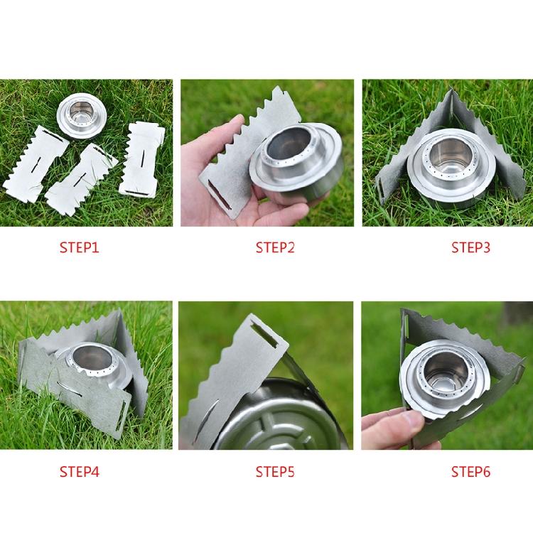 Stainless Sturdy Cooking Ultra-light Spirit for Burner for Cross Stand Outdoor C