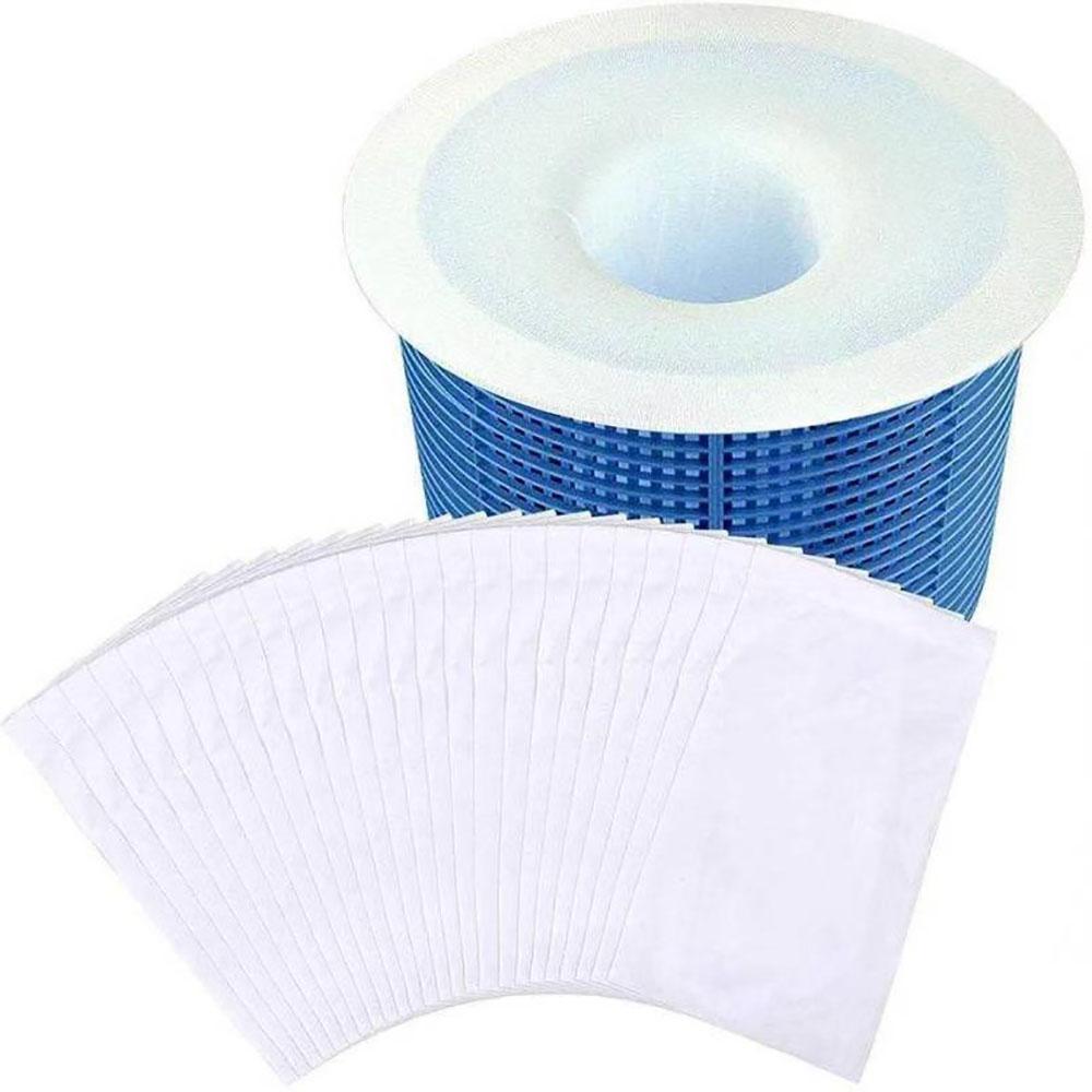 10 × Pool Skimmer Socks Filter Replacement Savers White for Basket Swimming Pool