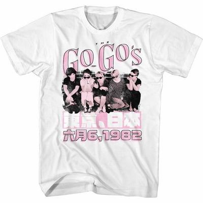 The Go-Go's Jp 1982 White Adult T-Shirt