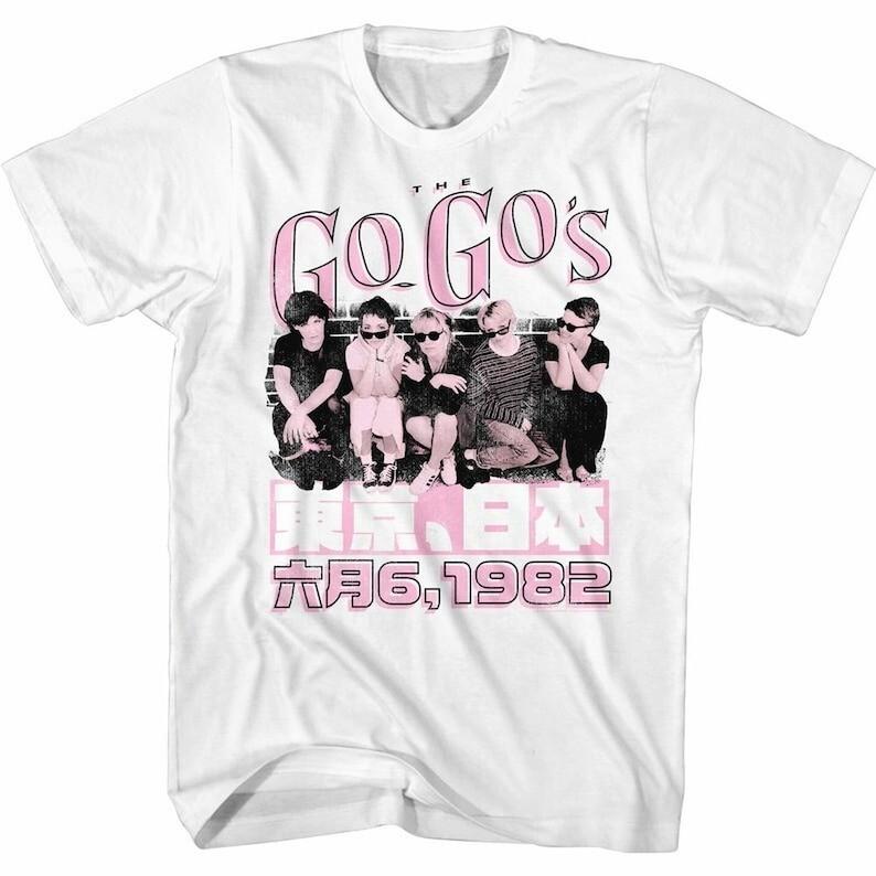 The Go-Go s Jp 1982 White Adult T-Shirt S разноцветный