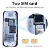 BM222 Unlock Mini Mobile Phone With Blacklist Function 0.66 Inch Mobile Phone Dialer Dual SIM Cards For Elderly Kids