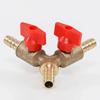 8mm 10mm 12mm For Fuel Gas Water Oil Air Y Type Ball Valve Adapter Pipe Fitting Connector Hose Barb Three 3 Way