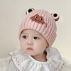 Baby hat autumn and winter cute woolen hat infant super cute thickened ear protection hat small month age warm cover hat
