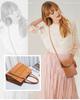 Women's Crocodile Pattern Handbag Set Luxury Designer Fashion Color Block Single Shoulder Diagonal Cross Wallet 4 Piece
