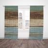 2pcs- Multi-color Artificial Wood Board Polyester Curtains, Bathroom, Bedroom, Living Room, and Family Room Decorative Curtains