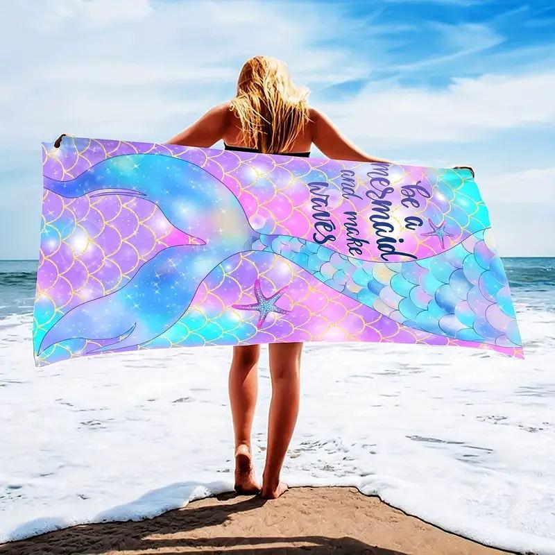 Popular Beach Towels Summer Microfiber Bath Towels Oversized