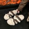 2025 neue Frühling- und Herbst-Plateausandalen, vielseitige, lässige und bequeme Hausschuhe, Damenmode, Damen-Fellschuhe, Damenschuhe, Trendschuhe Damen