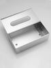 Wet Tissue Box Stainless Steel Modern Desktop Seal Tissue Case Modern Waterproof Metal Tissue Dispenser for BathroomKitchen Gift