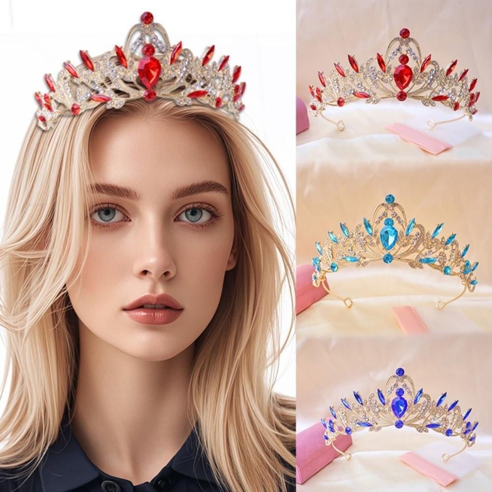 Alloy Queen Princess Crown Baroque Bridal Headband Vintage Bride's Crown Birthday Gift