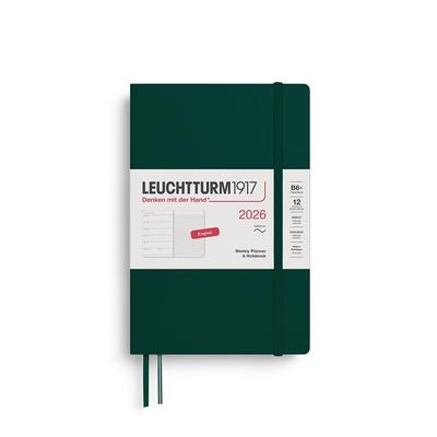 Leuchtturm Notebook 2026 January Start B6 Weekly Soft Forest Green 372689